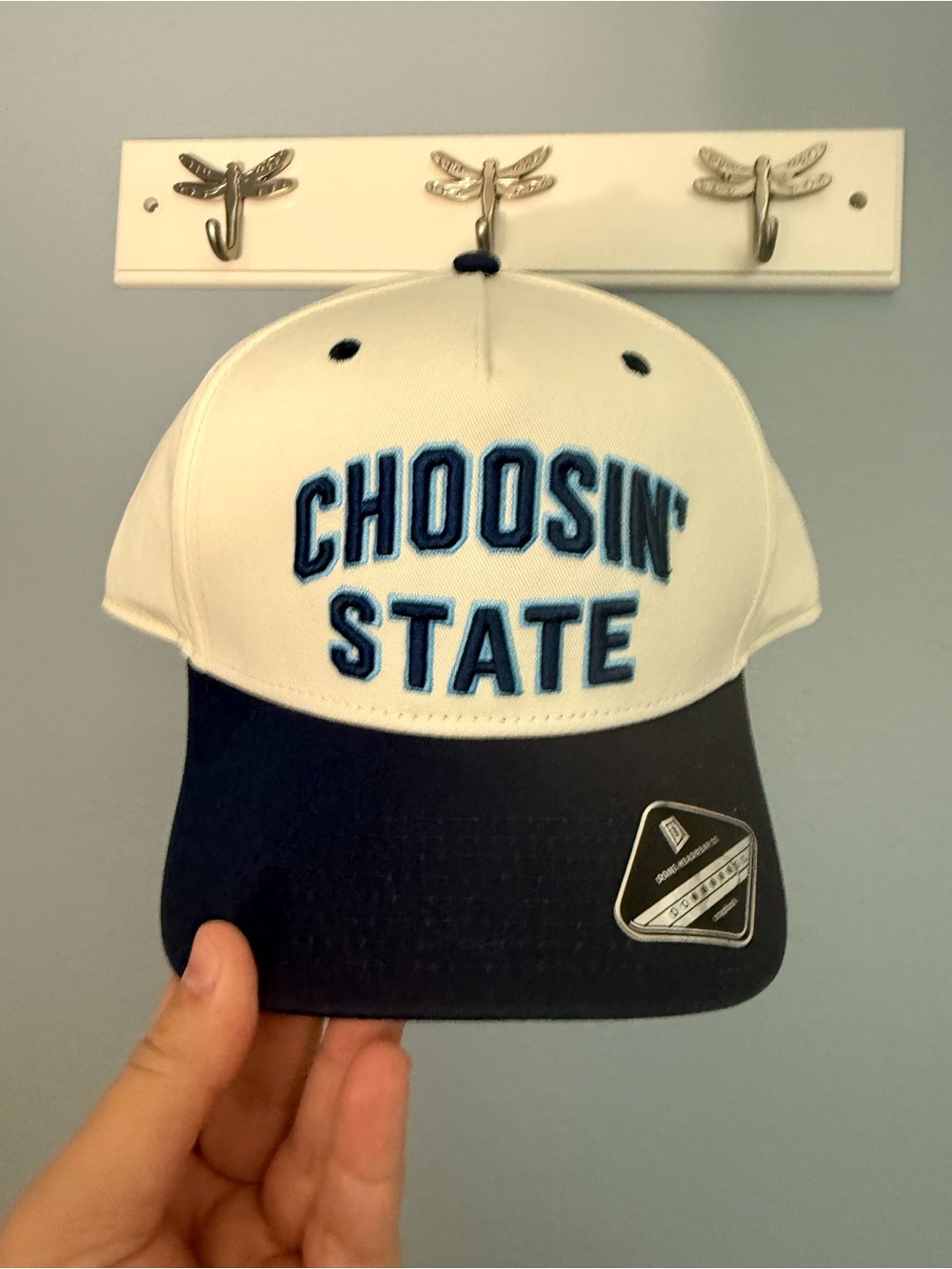 Ella Langley Choosin State Two-Tone Baseball Cap White & Navy PENN STATE NWT